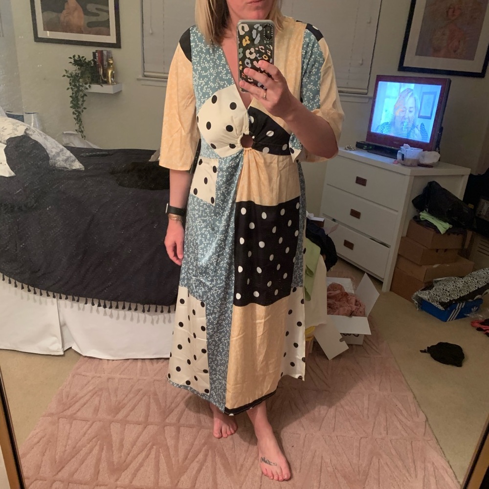 Lulu's Multicolor Patchwork Dress - image 2